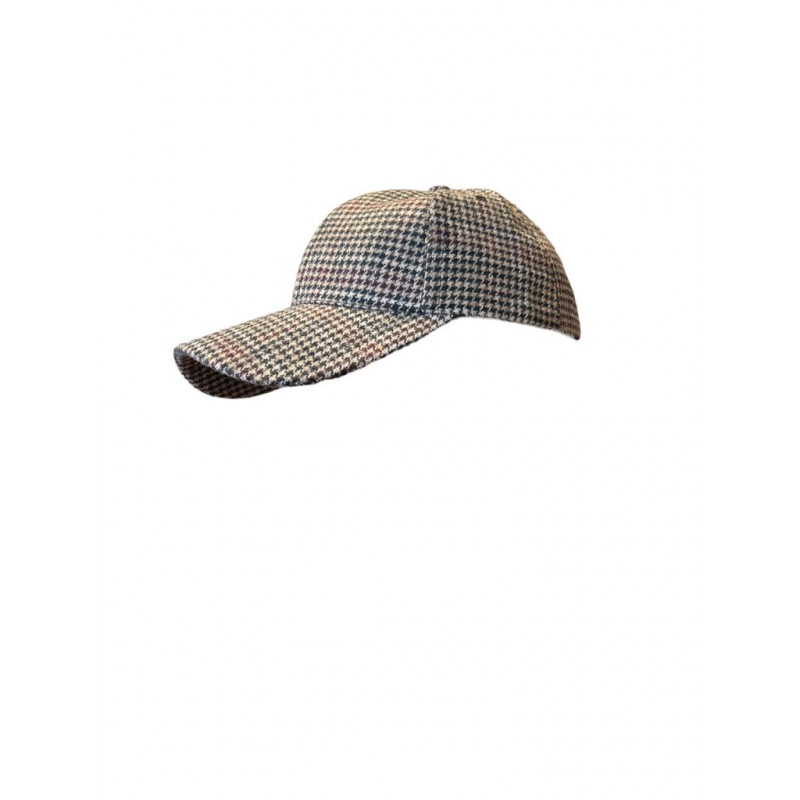 GORRA VICERA PAÑO CUADROS