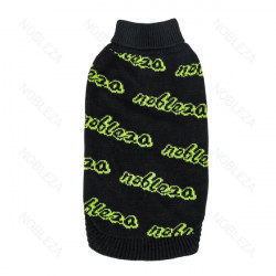 Suéter de cuello alto con bordado Nobleza para mascotas negro/verde/azul XS/S/M