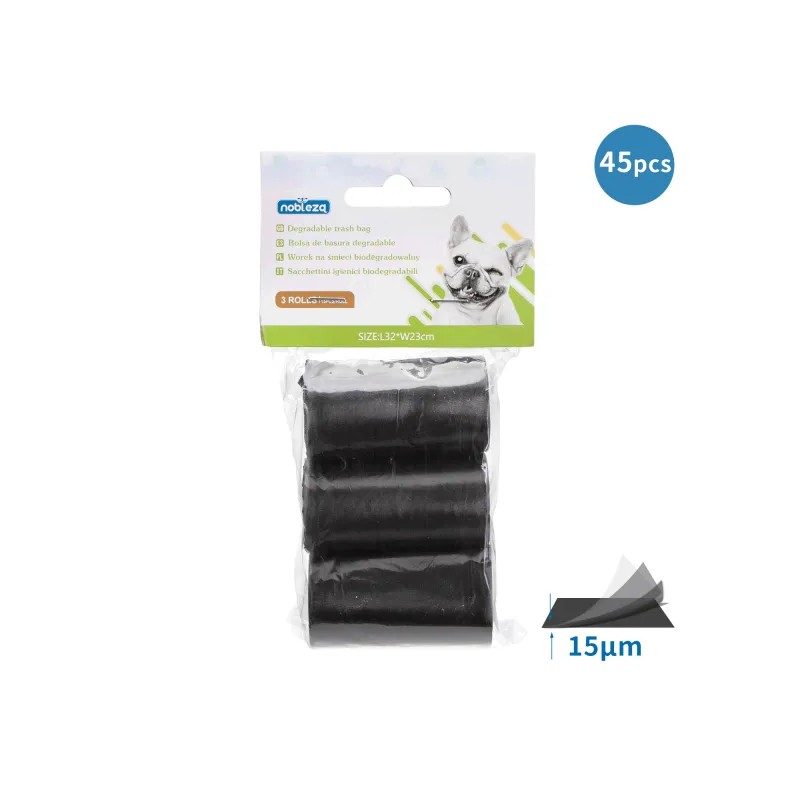 Bolsa de basura biodegradable-3 pcs-15 unidades / rollo